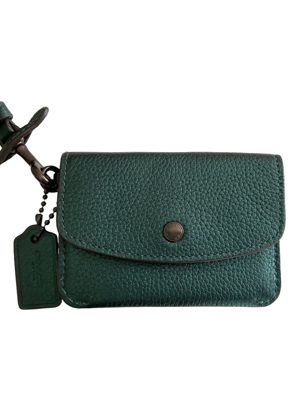 Coach Leather Card Wristlet